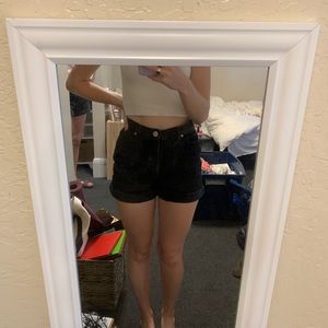 BDG Black ‘Mom’ High-Rise Denim Shorts